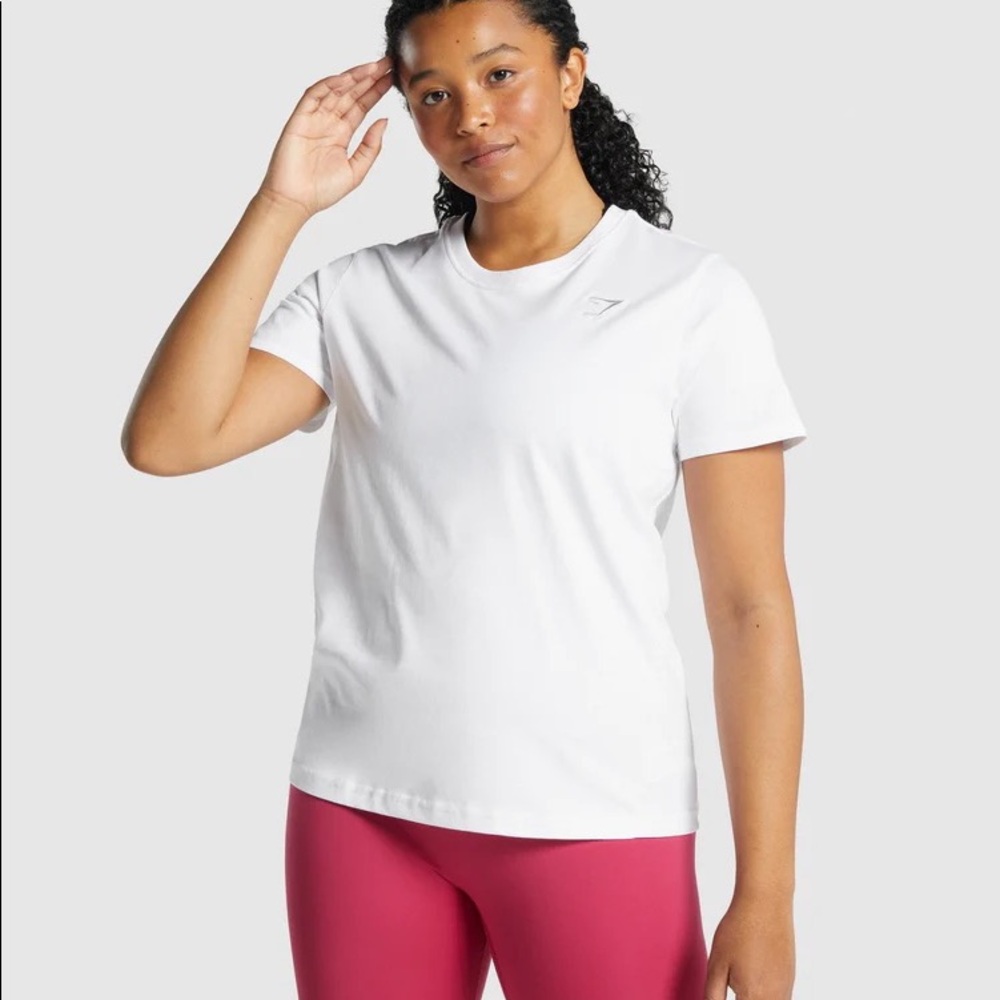 Gymshark basic white tee